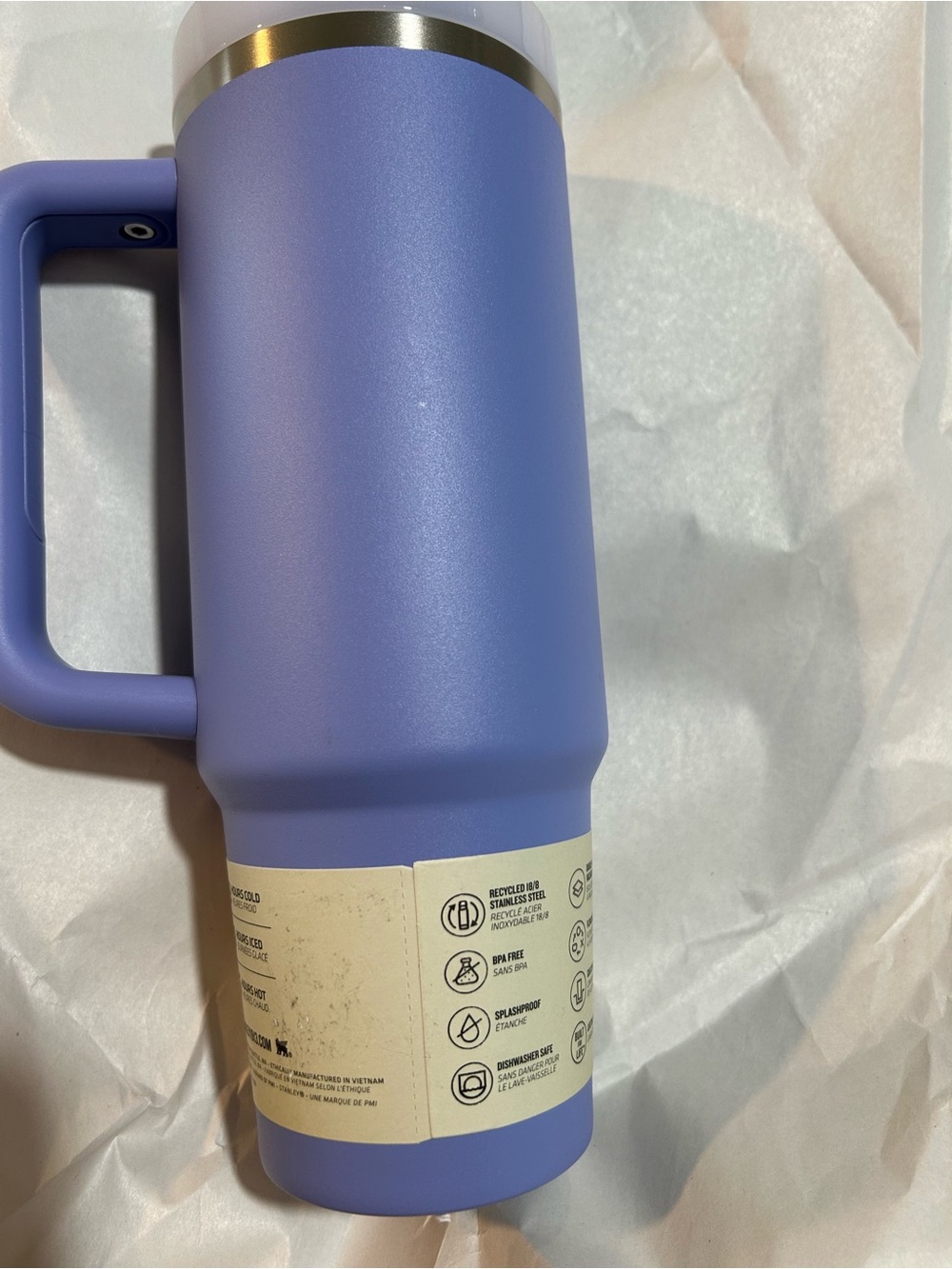 Stanley Lavender Insulated Travel Mug with Handle